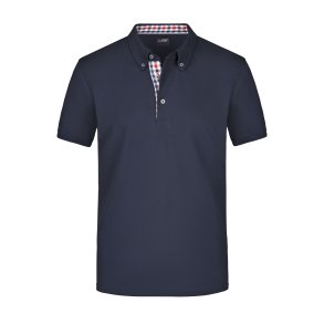 Men´s Plain Polo - Navy/red-navy-white