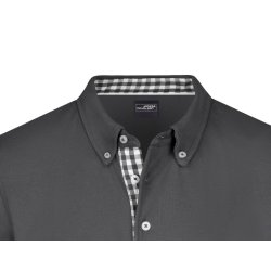 Herre Polo klassisk - Black/Black/White