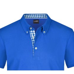 Herre Polo klassisk - Royal/Royal-White