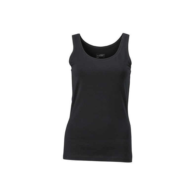 Dame elastisk tank top. JN927 Black S