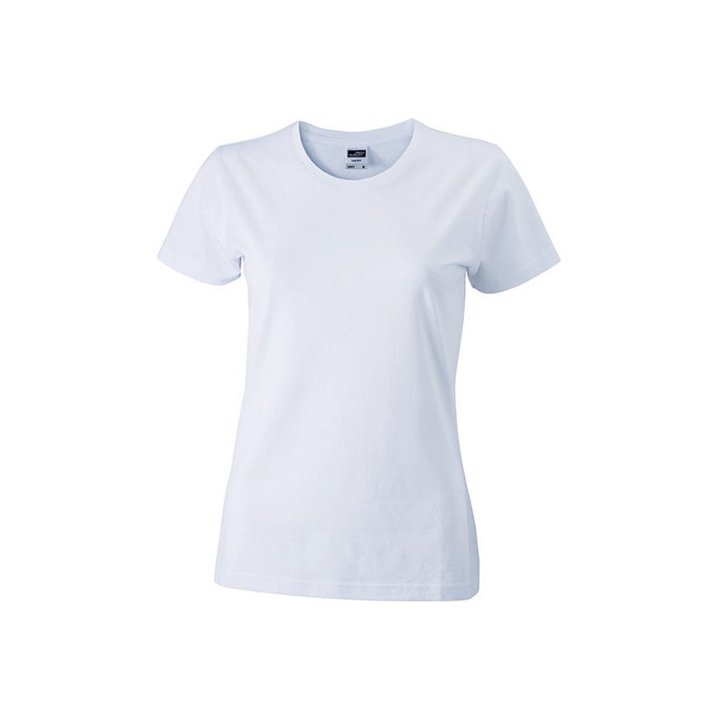 Dame T-Shirt i Slim Fit- JN971 White S