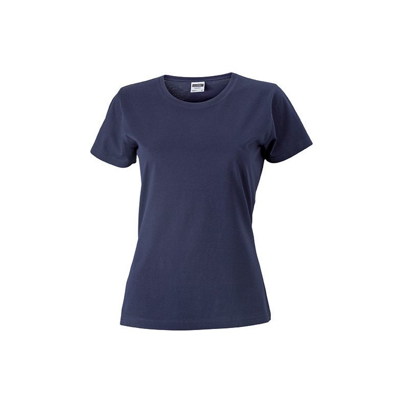 Dame T-Shirt i Slim Fit- JN971 Navy L