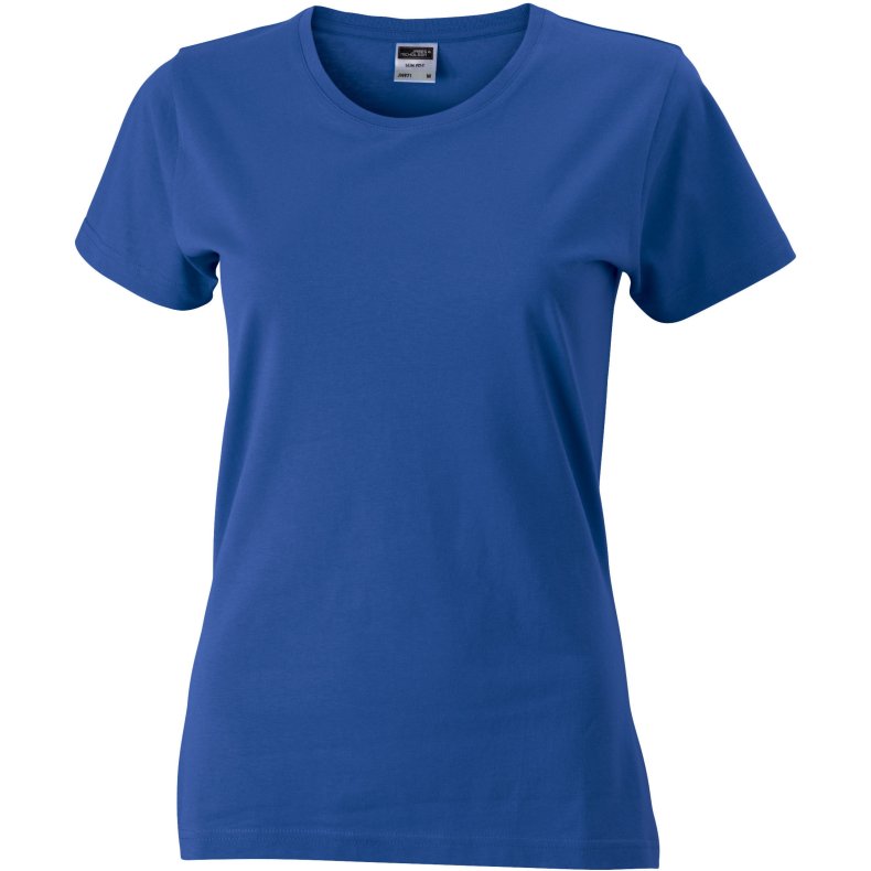 Dame T-Shirt i Slim Fit- JN971 Royal S