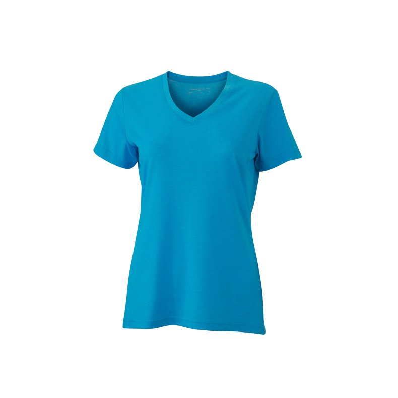 T-Shirt  Ladie&acute;s Heather T-shirt Turquoise-melange XXL