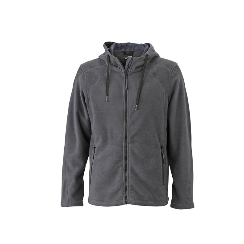 Men&acute;s Fleece Hoddy - Carbon/Black