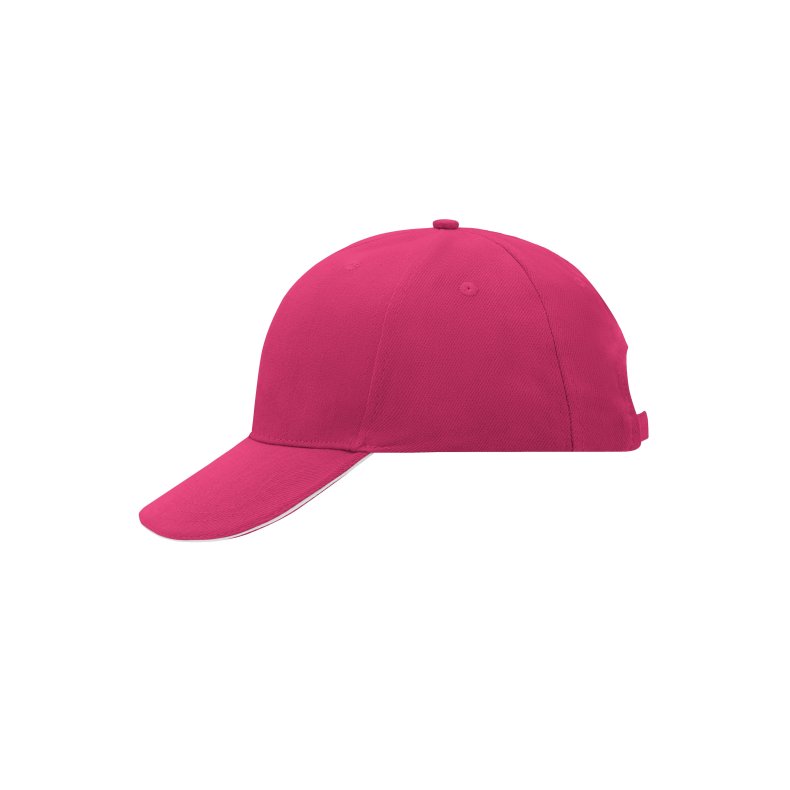 Kasket - 6 Panel Sandwich Cap Pink/White