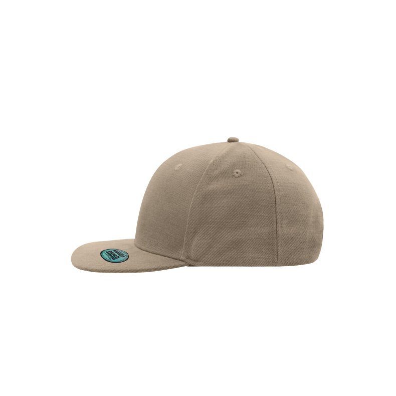 6 Panel Flat Peak Laminated Ca - Dark Khaki/Green