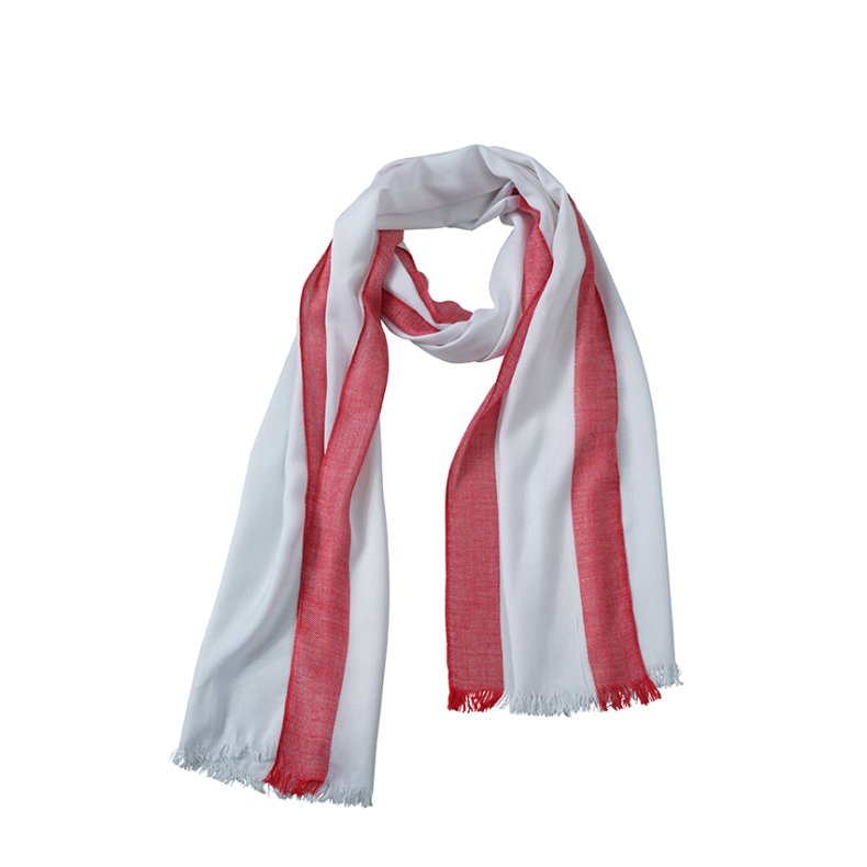 Trklde Summer Scarf - White/Red