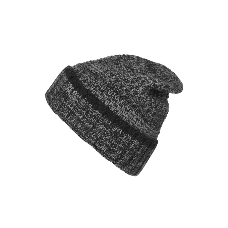 Men&acute;s Melange Beanie - Coal Black/Grey