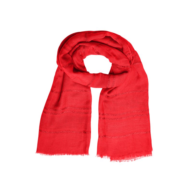 Trklde Structured Summer Scarf - Flame