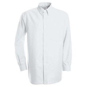 Herre skjorte Oxford LSL /B&C Men - White
