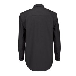 Herre skjorte Oxford LSL /B&C Men - Black