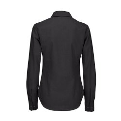 Dame skjorte Oxford LSL /B&C Women - Black