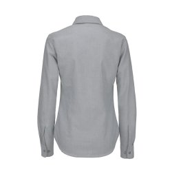  Dame skjorte Oxford LSL /B&C Women - Silver Moon