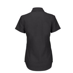  Dame skjorte Oxford SSL /B&C Women - Black