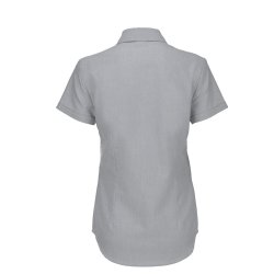  Dame skjorte Oxford SSL /B&C Women - Silver Moon