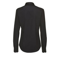 Dame skjorte B&C Sharp LSL /Women - Black
