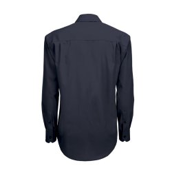 Herre skjorte Smart LSL /B&C - Navy