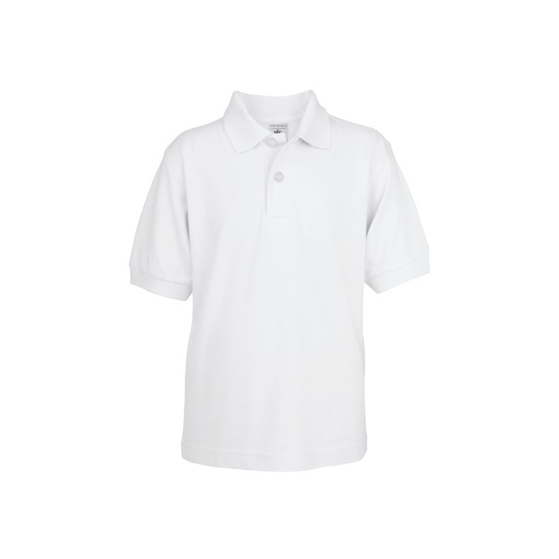 Polo til Brn B&C Safran /Kids - White