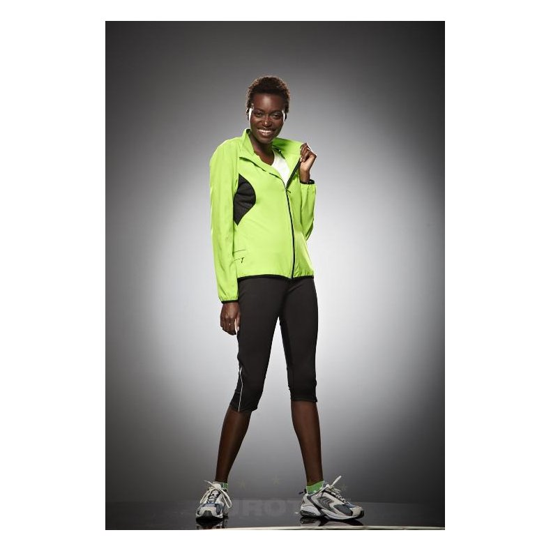 Lbe jakke Ladies Running Jacket - FluoYellow/Black