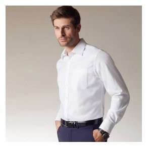 Herre Skjorte/Men�s Shirt LSL/Lange �rmer Poplin - i mange farver