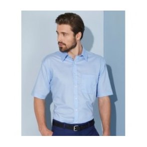 Herre Skjorte /Men�s Shirt SSL Korte �rmer med Micro-Twill