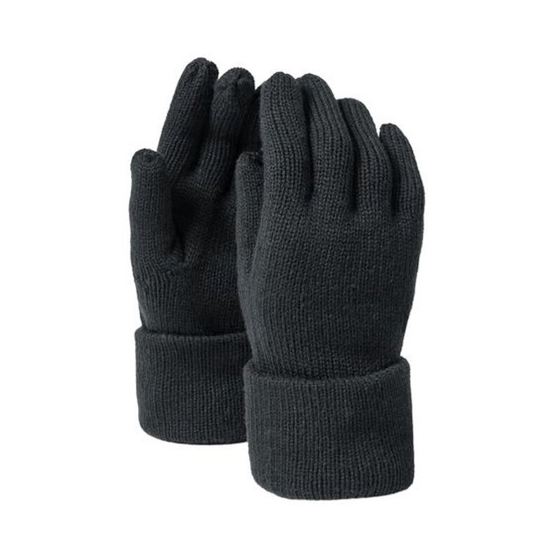 Handsker i Strik, Fine Knitted Gloves - Black